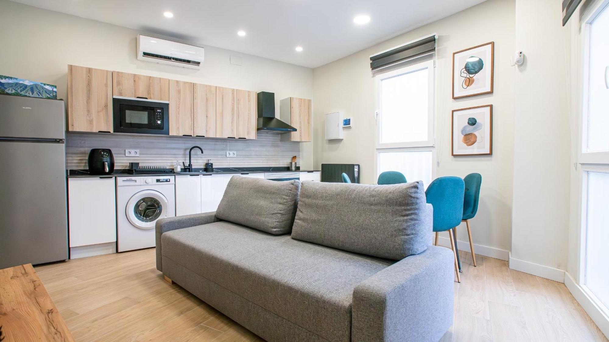 Madrid Confort Urbano 1 Dormitorio Ac Wifi Cocina Exteriör bild