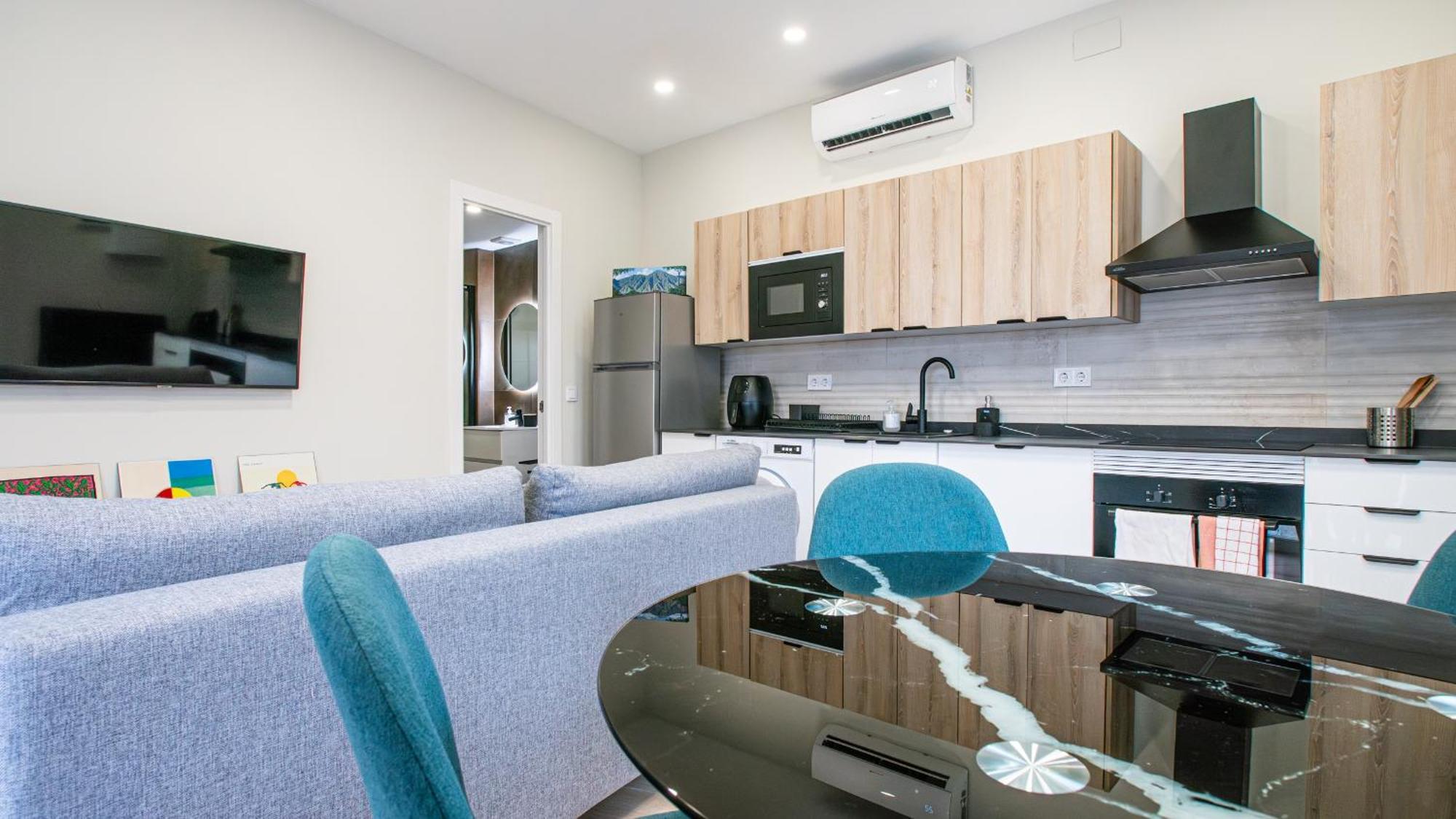Madrid Confort Urbano 1 Dormitorio Ac Wifi Cocina Exteriör bild