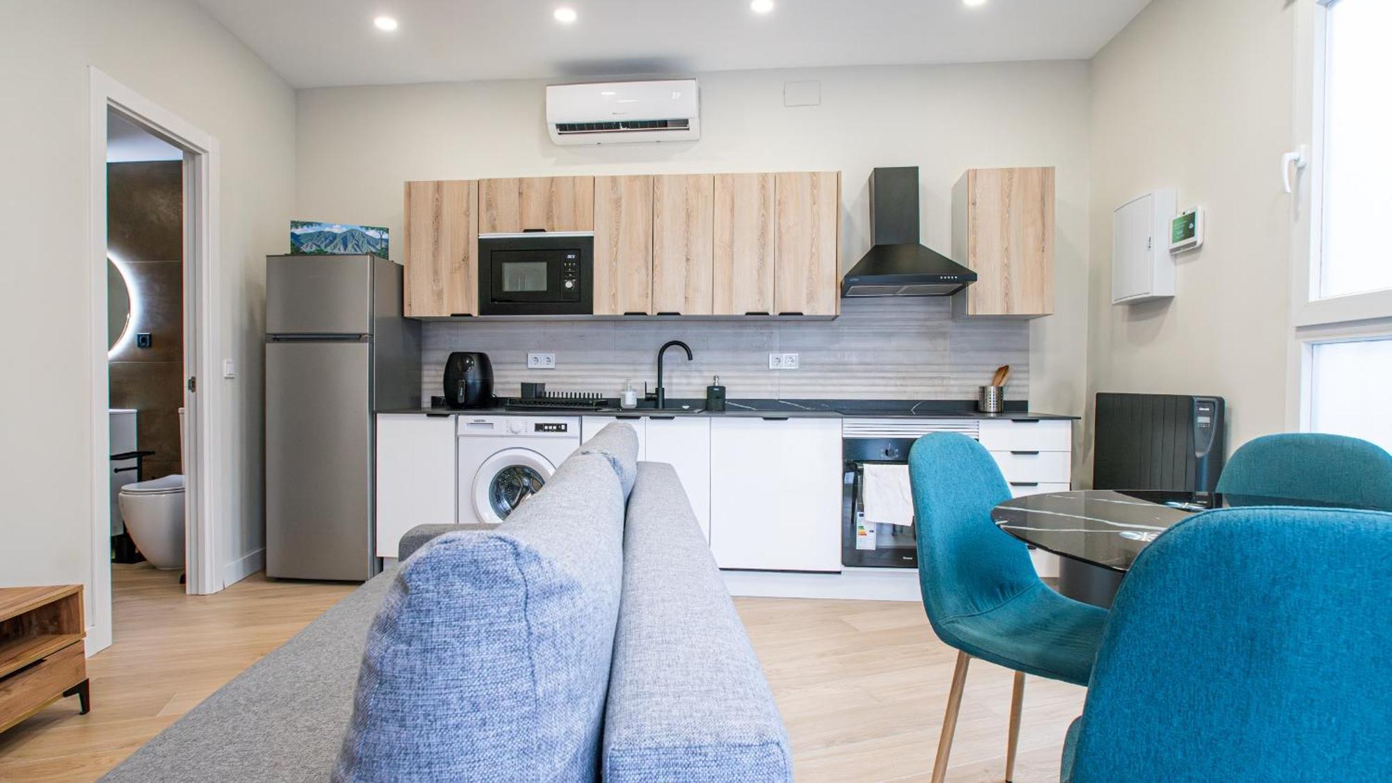Madrid Confort Urbano 1 Dormitorio Ac Wifi Cocina Exteriör bild